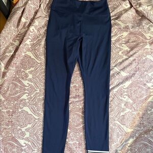 Fabletics Dark Blue Leggings with White Accents​